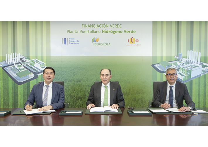 Foto El BEI y el ICO firman con Iberdrola la primera financiación conjunta para el desarrollo de hidrógeno verde.